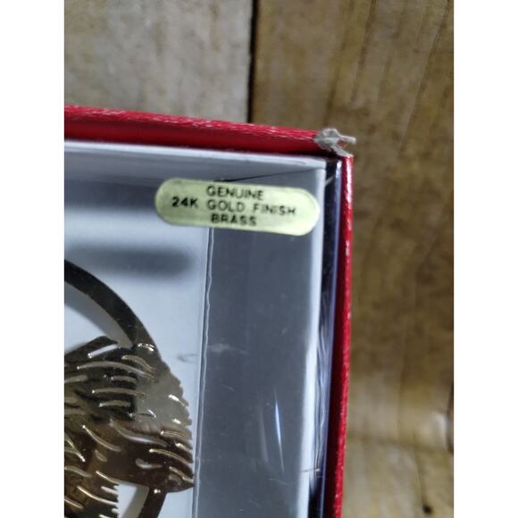 Hummingbird Goose Pond Christmas Tree Ornament Silver Vintage 1989 - Picture 4 of 4